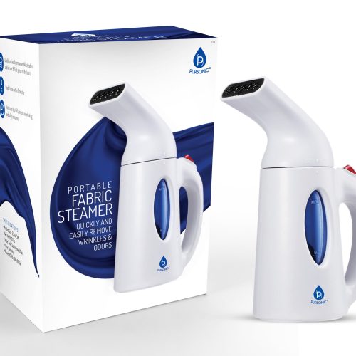 Pursonic 130ml Handheld Fabric Fast Heat-up Powerful Travel Clothes CS180 Portable Garment Steamer