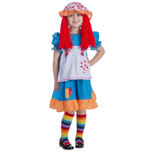 Rainbow Rag Doll Costume - Kids