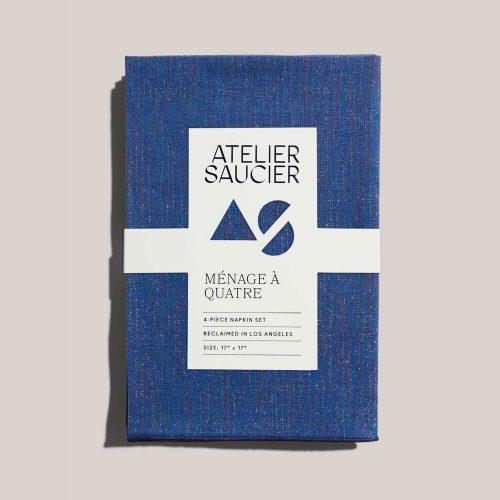 Sapphire Linen Napkins | Set of 4