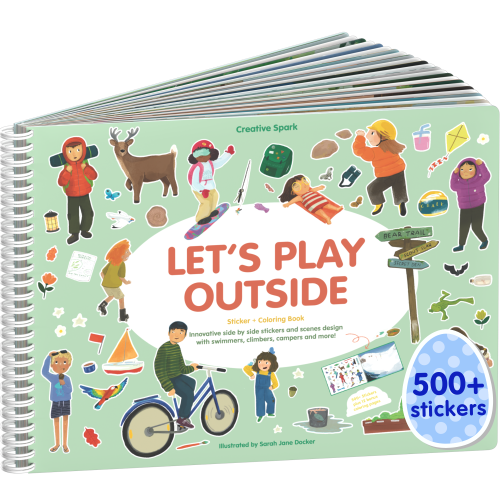 Let's Play Outside Sticker Book
