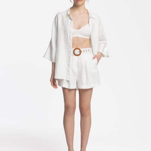Iyan White Linen Shirt