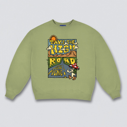 Take the High Road Graphic Sweatshirt