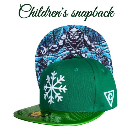 LIMITED Christmas Snapback Ice Beast Child Size - Green/Holographic