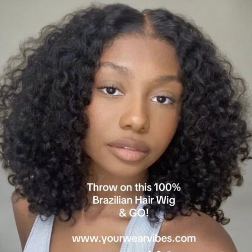 100% Brazilian Hair Bob 14” Natural