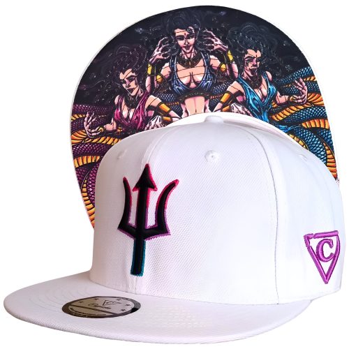 Gorgon Sisters Snapback - White