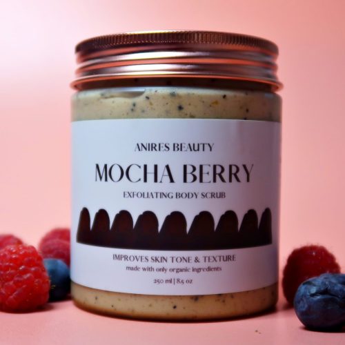 Mocha Berry Exfoliating Body Scrub that Improves Skin Tone & Texture