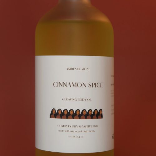 Cinnamon Spice Glowing Body Oil that Combats Dry Sensitive Skin 3.4oz