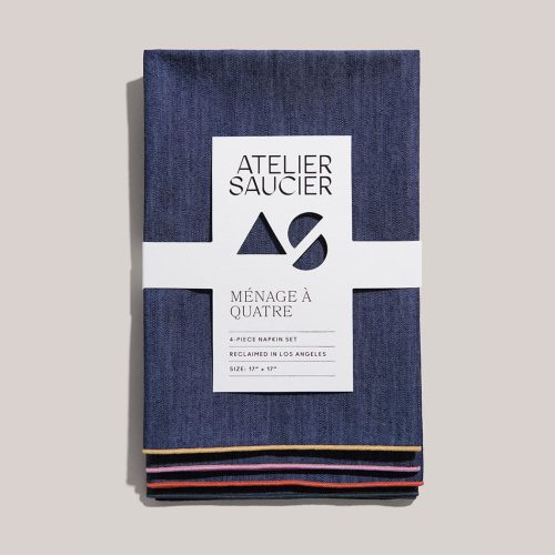 Rainbow Denim Napkins | Set of 4