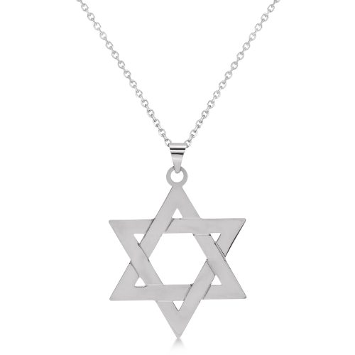 Jewish Star of David Pendant Pendant Necklace Sterling Silver