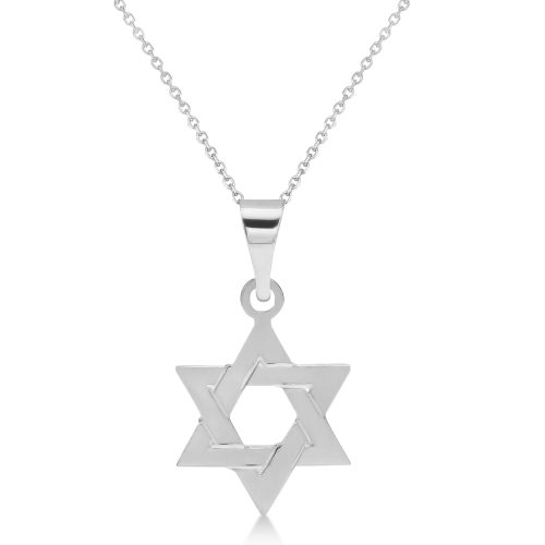Jewish Star of David Pendant Pendant Necklace Sterling Silver