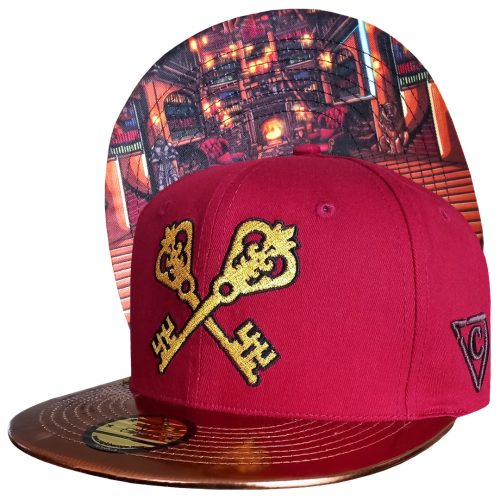Hidden Room Snapback - Dark Red/Brown Metallic