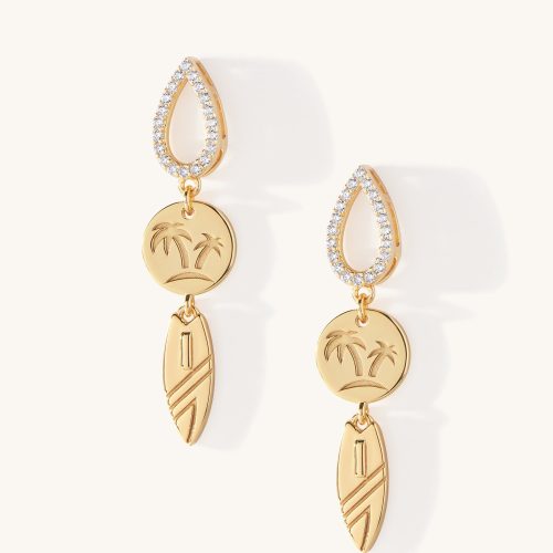 Ponta Preta Dangle Earrings