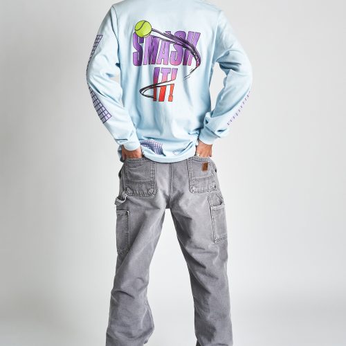 Smash It! Tennis Graphic Long Sleeve Tee