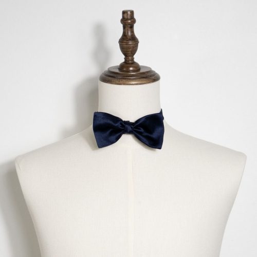 Classic Satin Bow Tie - Midnight Navy