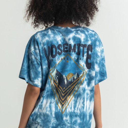 Yosemite Mountains Tie Dye Short Sleeve Tee