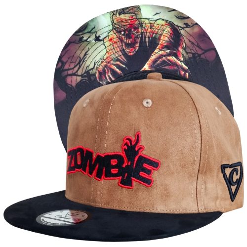 Zombie Snapback - Brown Suede/Black Suede