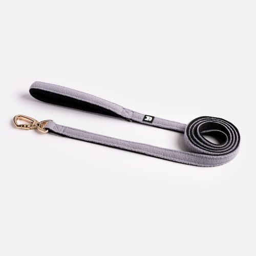 🌊 Aquafleece Dog Leash – Grey Water-Resistant Leash with Padded Handle & Lockable Metal Hardware