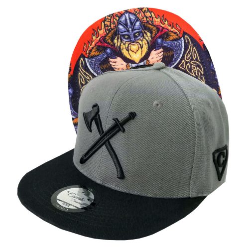 The Viking Snapback - Grey/Black