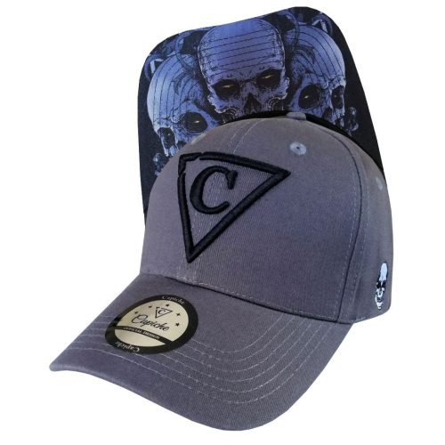 Dead Gang Curved Baseball Cap - Grey