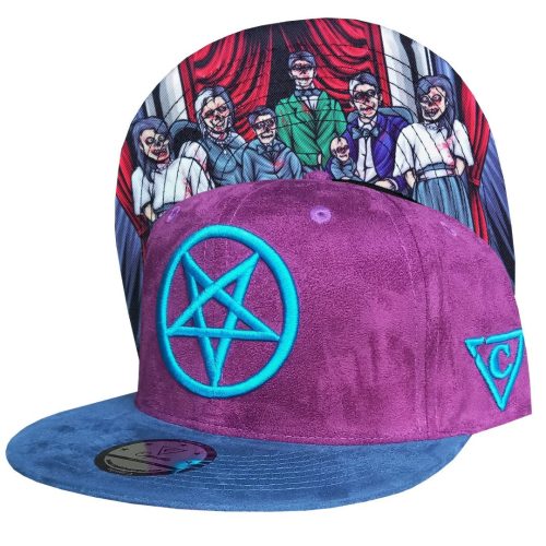 Cursed Family Snapback - Purple/Blue Suede