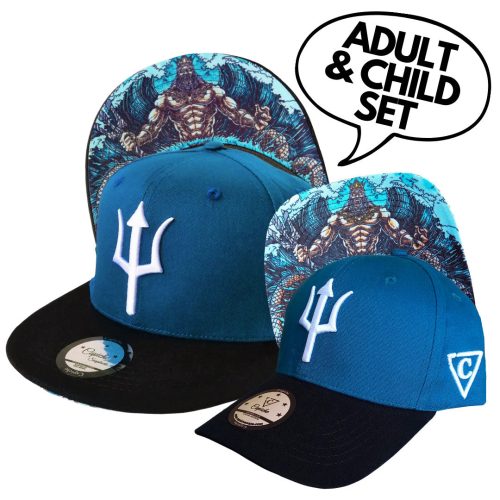 DAD&CHILD Set Poseidon - Blue/Black