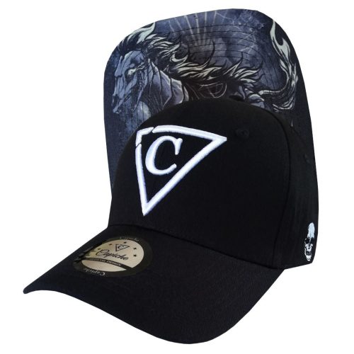 Immortal Horse Curved Baseball Cap - Black