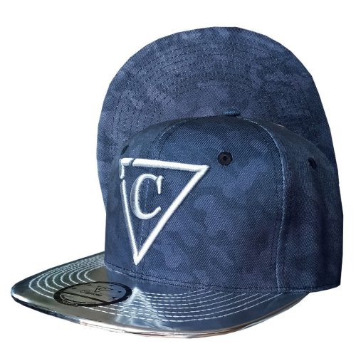 Black Camo Snapback - Black