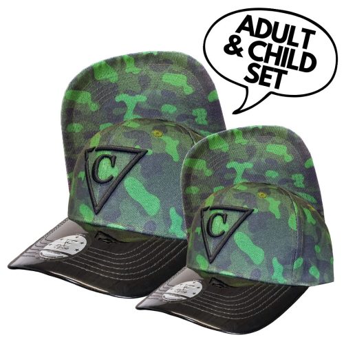 DAD&CHILD Set Green Camo - Green/Black
