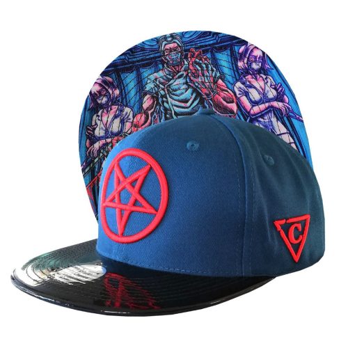 Cursed Doctor Snapback - Blue/Black Metallic
