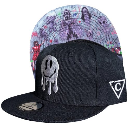 Wall Drawing Snapback - Black