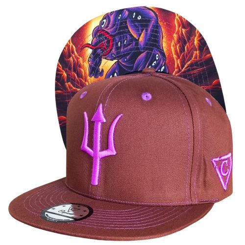 Argus Snapback - Brown/Purple Stitches