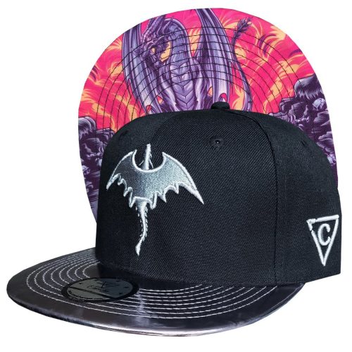 Black Dragon Snapback - Black/Grey Metallic