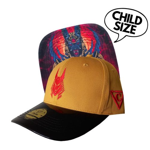 Anubis Curved Cap Child Size - Yellow/Metallic Black