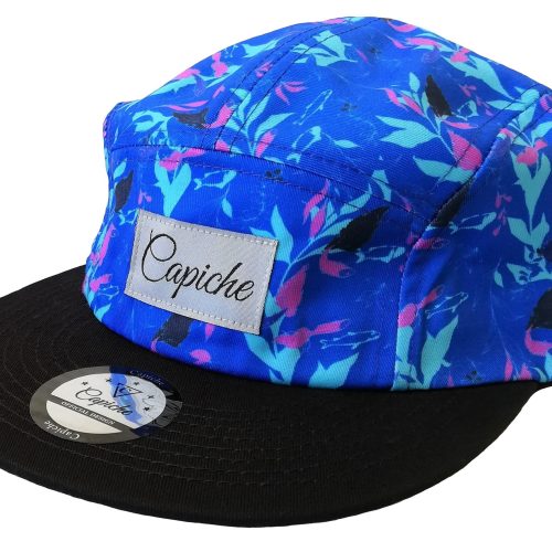 Blue Fish 5-Panel Cap - Blue/Black