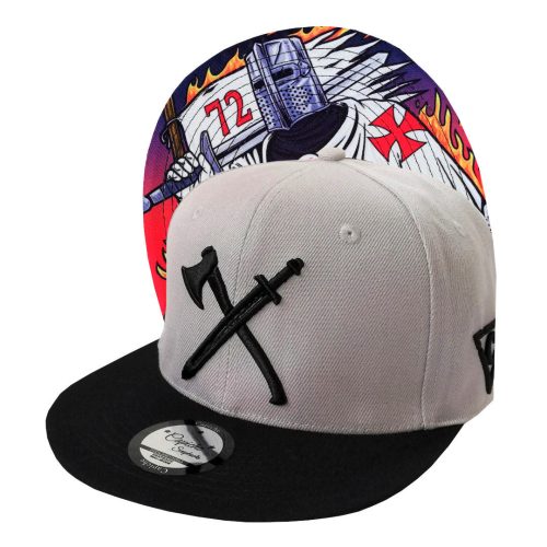Knight Templar Snapback - Grey/Black