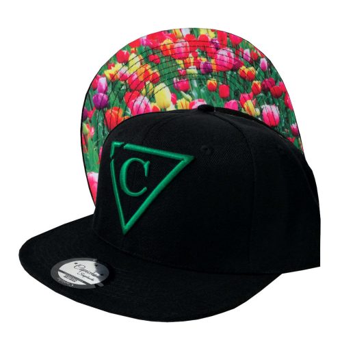 Tulip Field Snapback - Black