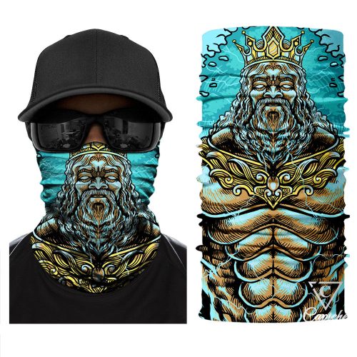 Poseidon Biker Mask - Blue