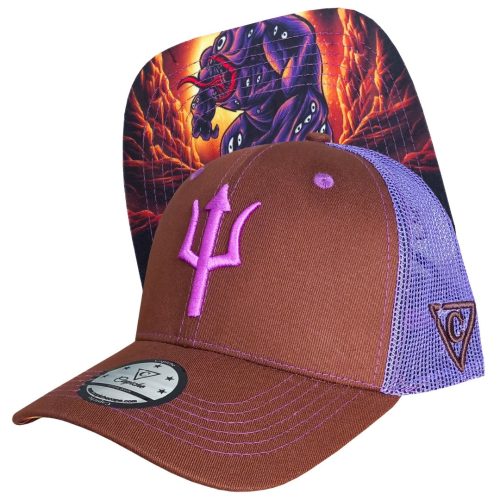 Argus Trucker Cap - Brown/Purple