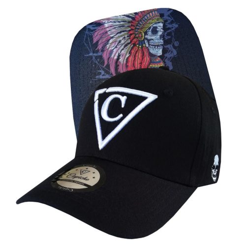 Dead Chief Curved Baseball Cap - Black