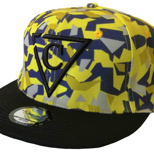 Yellow Polygon Snapback