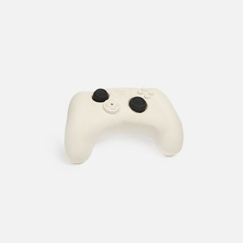 Game Controller Dog Toy | 100% Natural Rubber Chew with Treat Dispenser & Chicken Scent