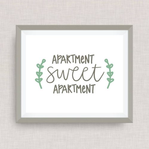 apartment sweet apartment print