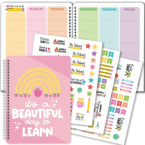 Pink Undated Teacher Planner | 2025-2026 | Teaching Supplies