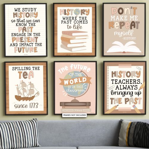 History Motivational Posters | Set of 6 | Educational Posters