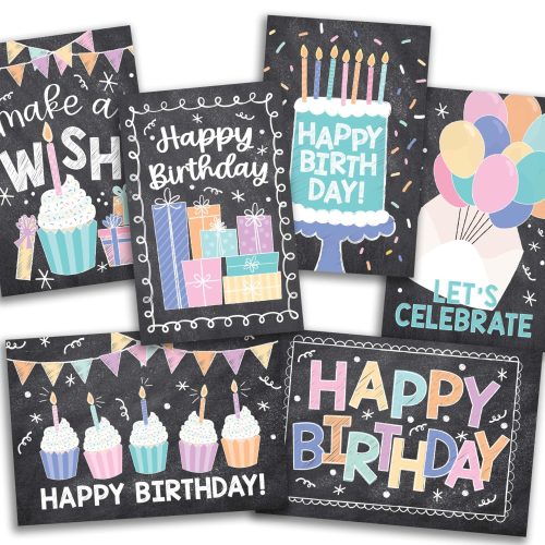 Folded Birthday Cards | Set of 54 | Cards & Party