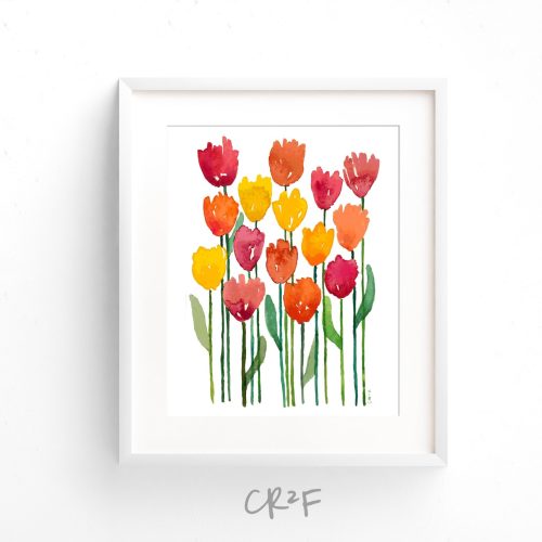 Tulip Art Print - Tulip Painting