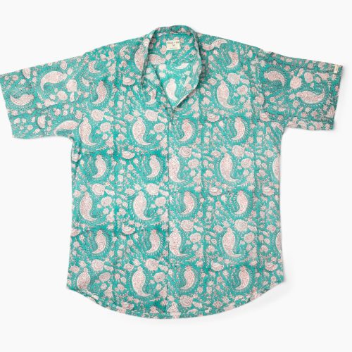 Teal Paisley
