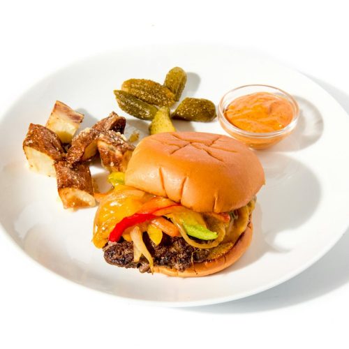 Ribeye Philly Cheesesteak Burger - 4 Pack